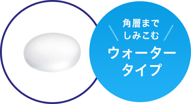 角層までしみこむ　ウォータータイプ