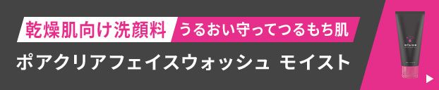 乾燥肌向け洗顔料 うるおい守ってつるもち肌 ポアクリアフェイスウォッシュ モイスト