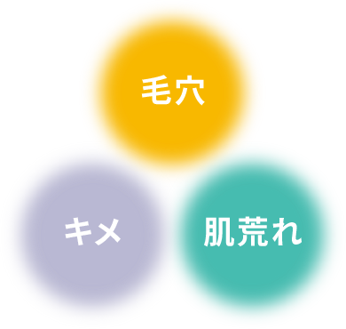 毛穴+キメ+肌荒れ防止
