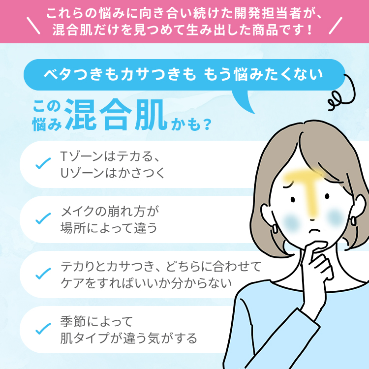 デュアルメソッド 混合肌用2層式化粧水