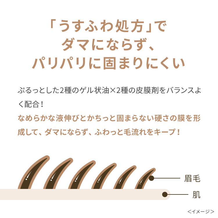 ピメル うそつき眉マスカラ ナチュラルブラウン
